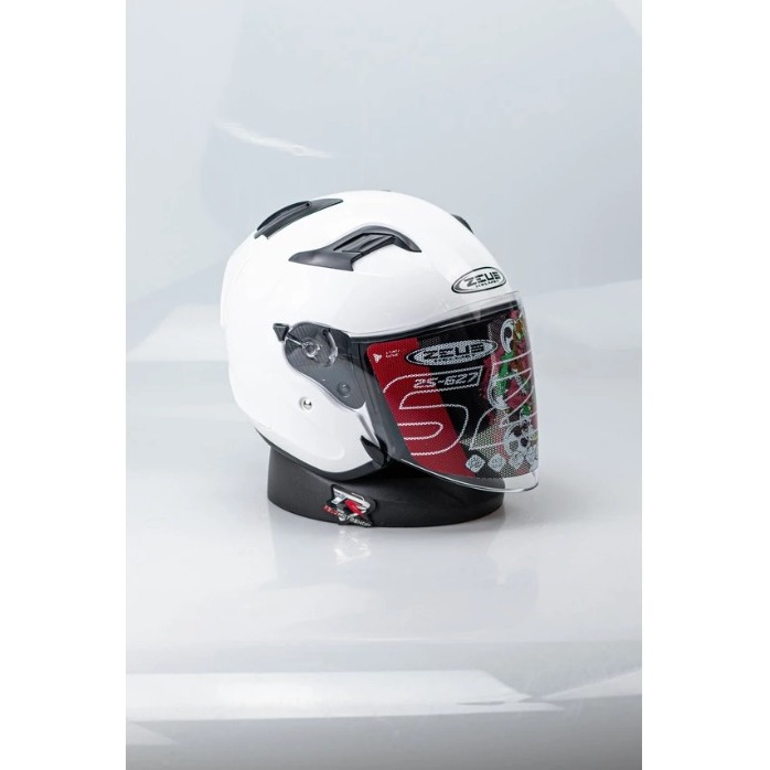 HELM MOTOR ZEUS 627 WHITE HELM IMPORT ORI SN