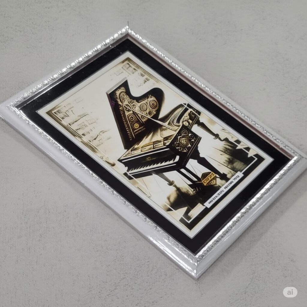 Pigura Foto 10RS Putih Ukir