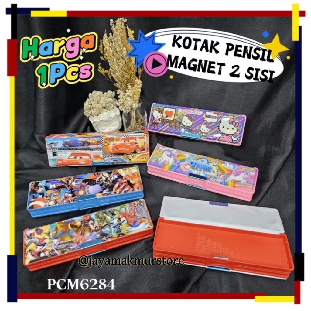

KOTAK PENSIL MAGNET 2SISI MURAH / TEMPAT PENSIL MAGNET KARAKTER COWOK CEWEK / CUTE PENCIL CASE / PCM6284