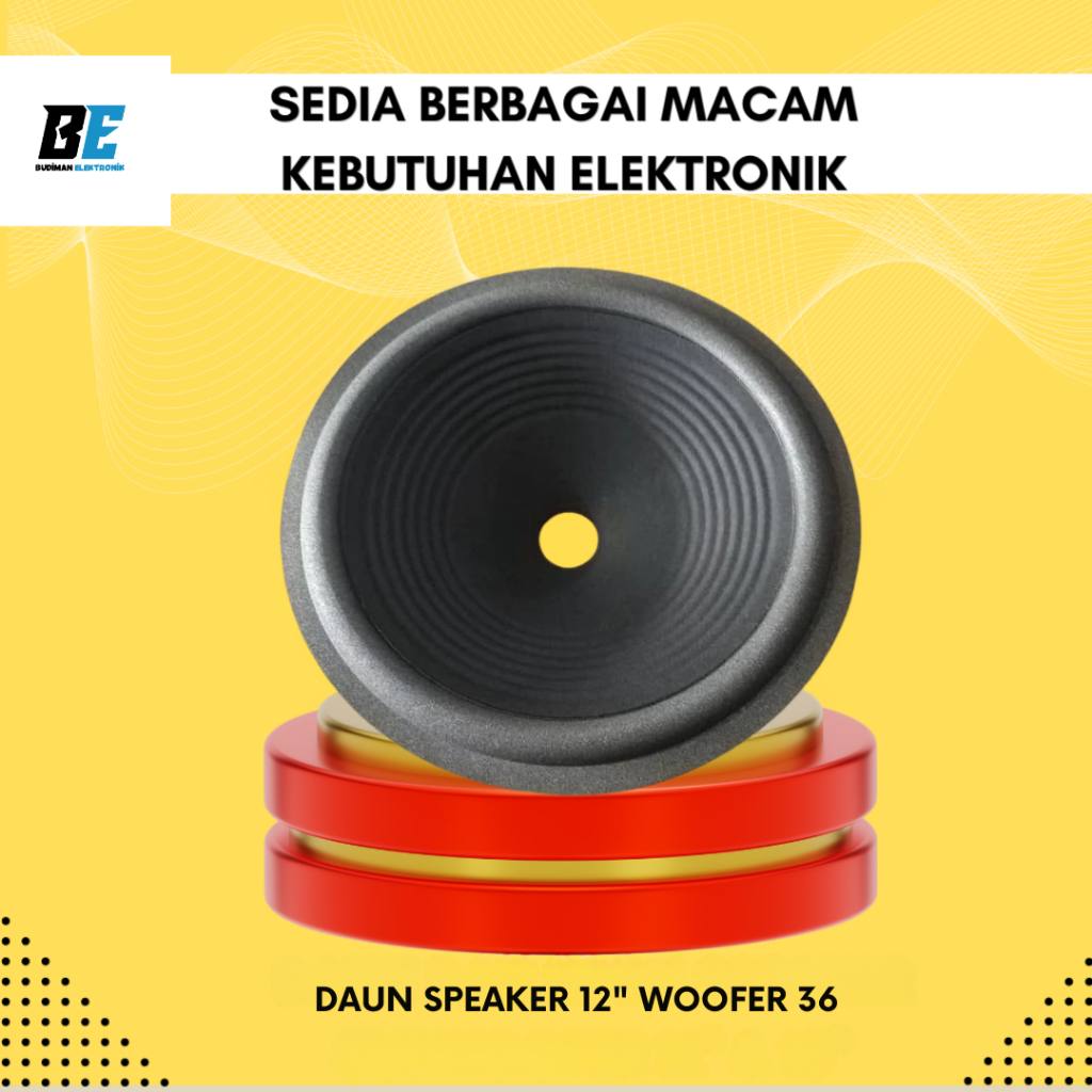 Daun Dan Spon Woofer 12 Inch / Daun Speaker Woofer 12 Inch