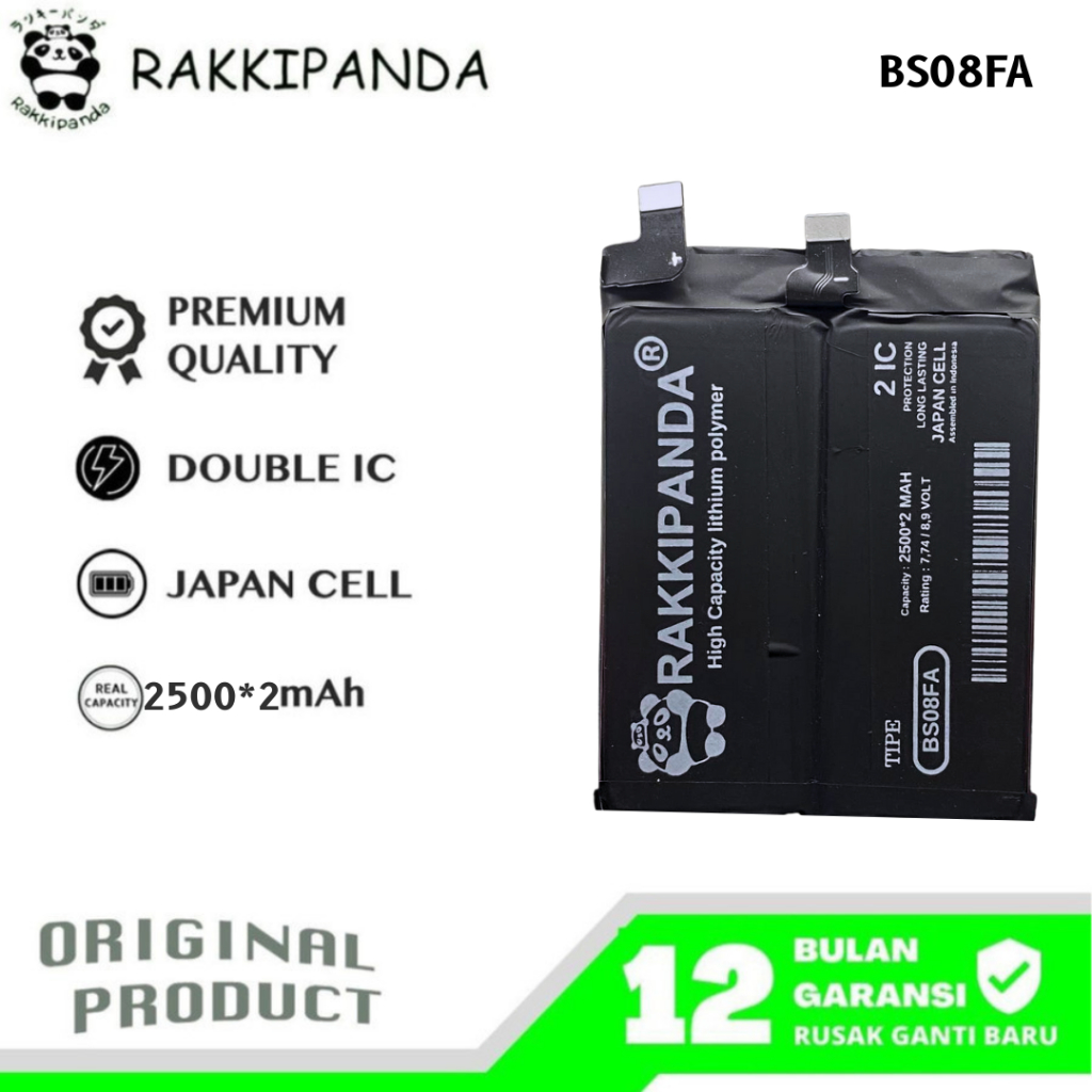 RakkiPanda - BS08FA Black Shark 4 / 4 Pro / 4S Batre Batrai Baterai