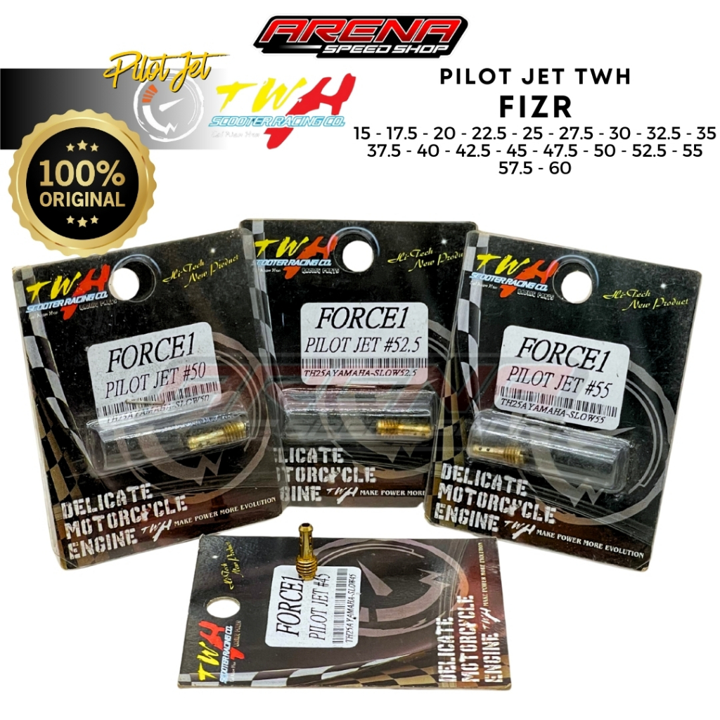 TWH Motorcycle Carburetor Pilot Jet FIZR - PJ Karbu F1ZR Original Taiwan Hsu