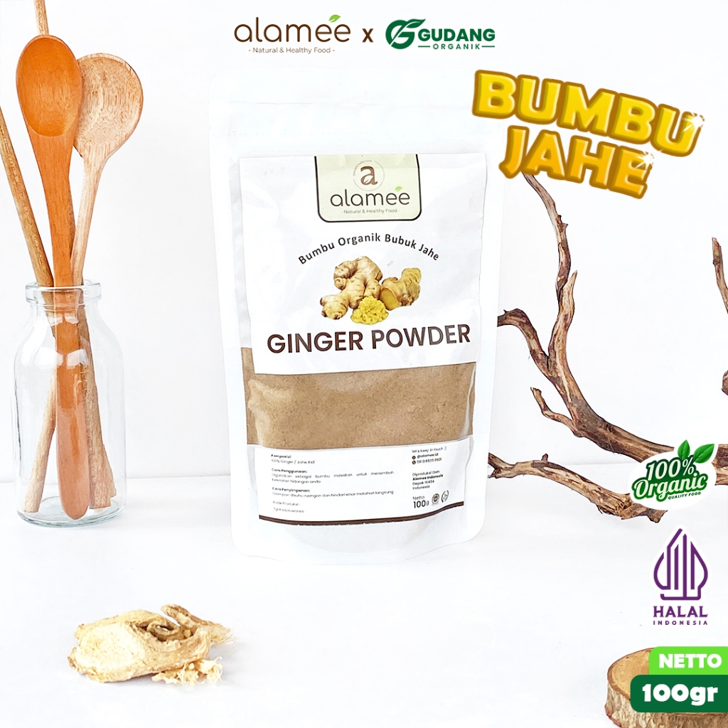 

alamee bumbu organik jahe 100 gram 100 persen organik dari petani lokal bumbu alami herbal