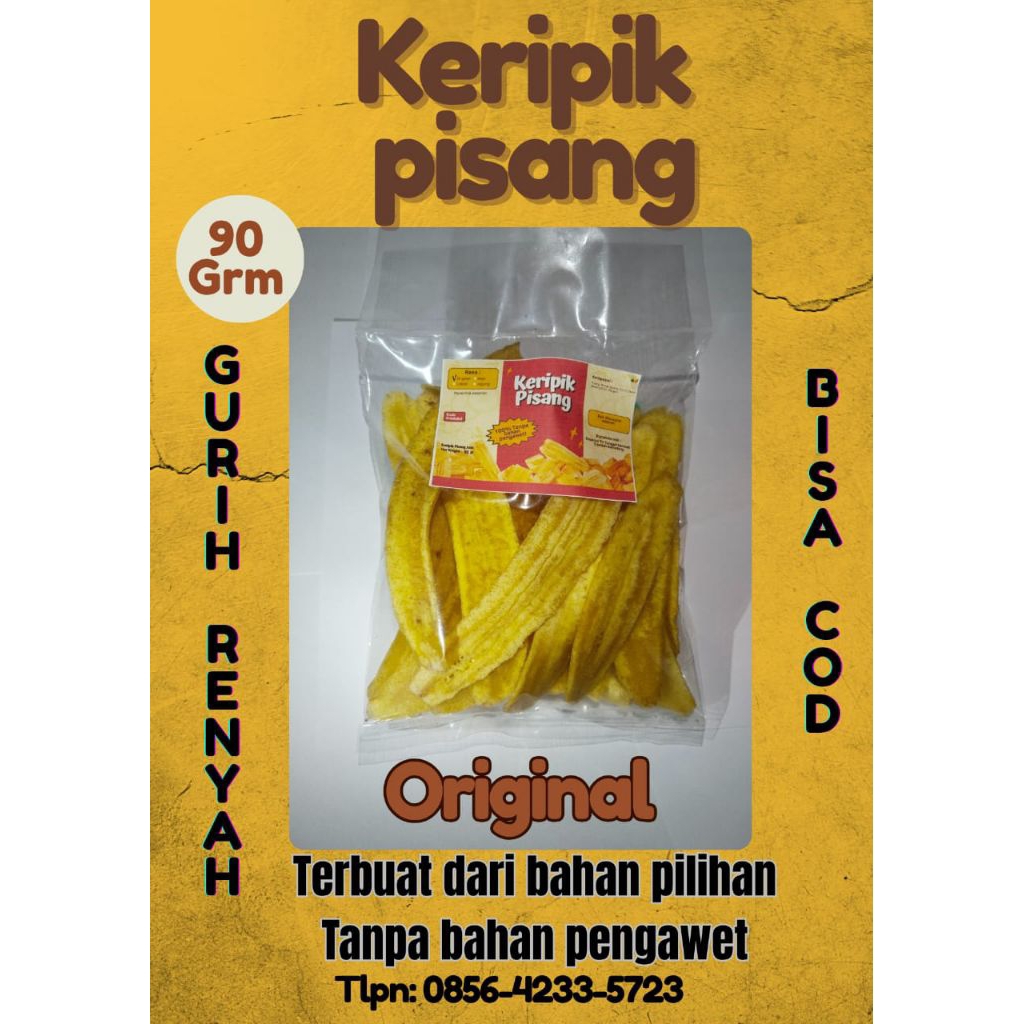 

keripik pisang original 90gr