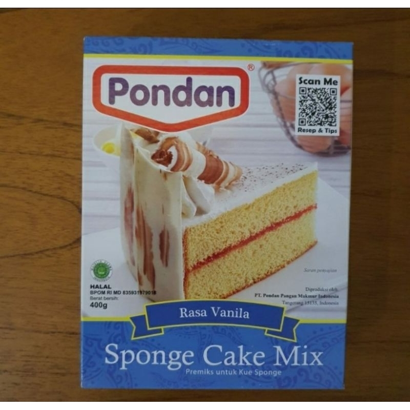 

[oddsolshop] pekanbaru/Pondan Sponge Cake Mix Vanilla 400GR Premiks Kue Instan Vanila Putih