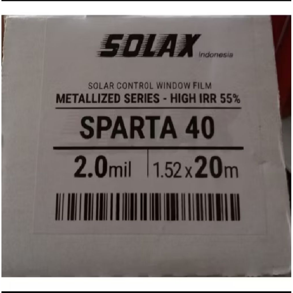 KACA FILM SILVER/CHROME/KTT MERK SOLAX 40%