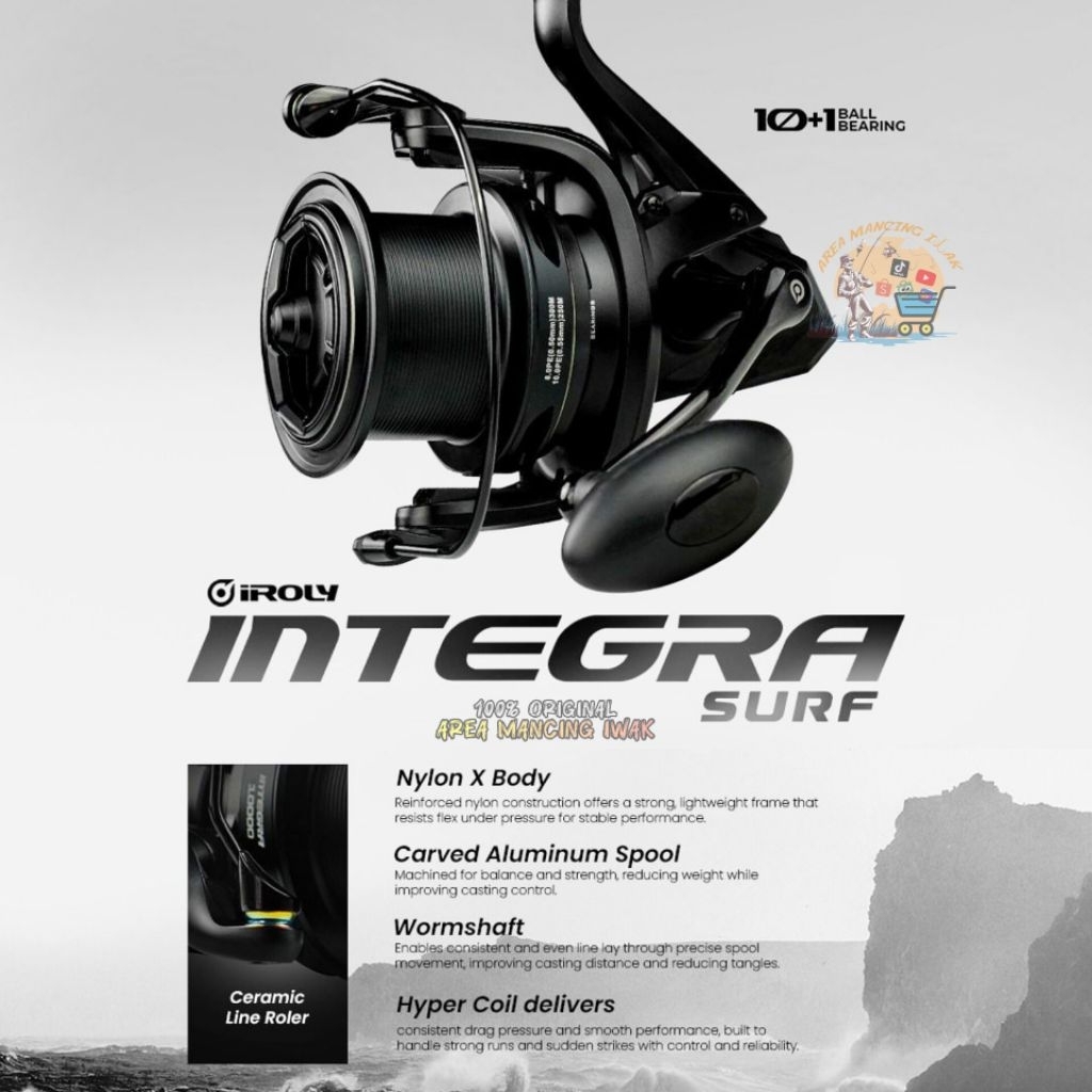 Reel IROLY INTEGRA SURF SW 10000 12000 Rock Fishing - Power Handle