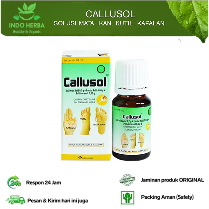 Callusol Obat Tetes Untuk Atasi Mata Ikan, Kutil, dan Kapalan Obat Penghilang Kutil Callusol Mata Ik
