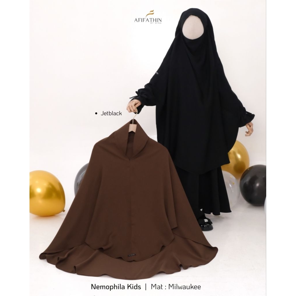 AFIFATHIN ~ KHIMAR ONLY KIDS NEMOPHILA/TERBARU/KHIMAR INSTAN UNTUK ANAK CEWEK