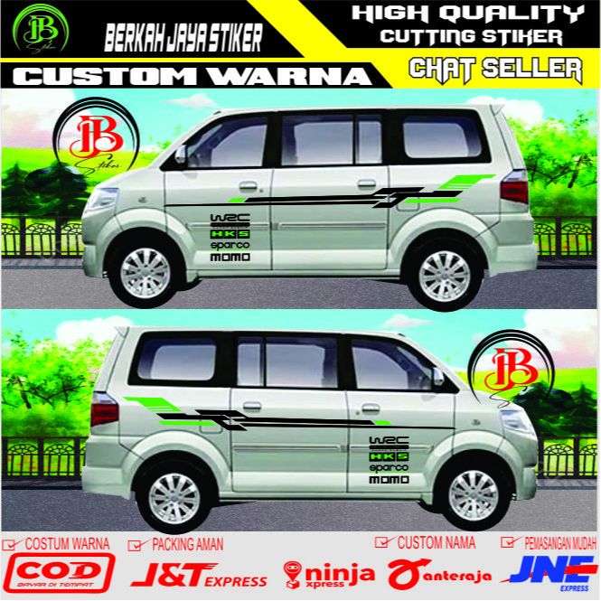 PROMO STIKER STICKER MOBIL APV STIKER APV STRIPE APV LIST APV KEREN