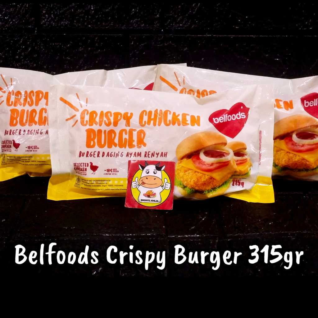 

BELFOODS CRISPY CHICKEN BURGER - BELFOODS BURGER - FROZEN FOOD - BRONTZ JOGJA