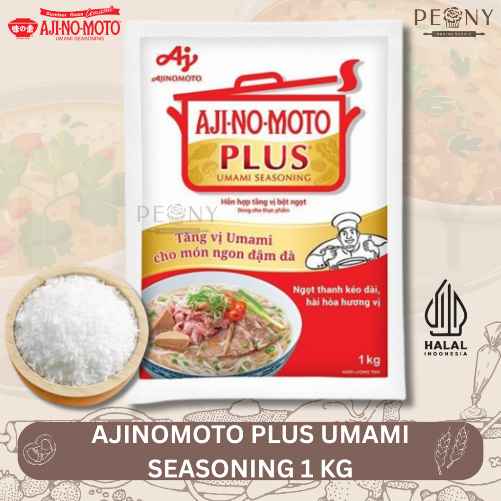 

AJINOMOTO PLUS UMAMI SEASONING 1 KG/UMAMI SEASONING BUMBU PENYEDAP MASAKAN