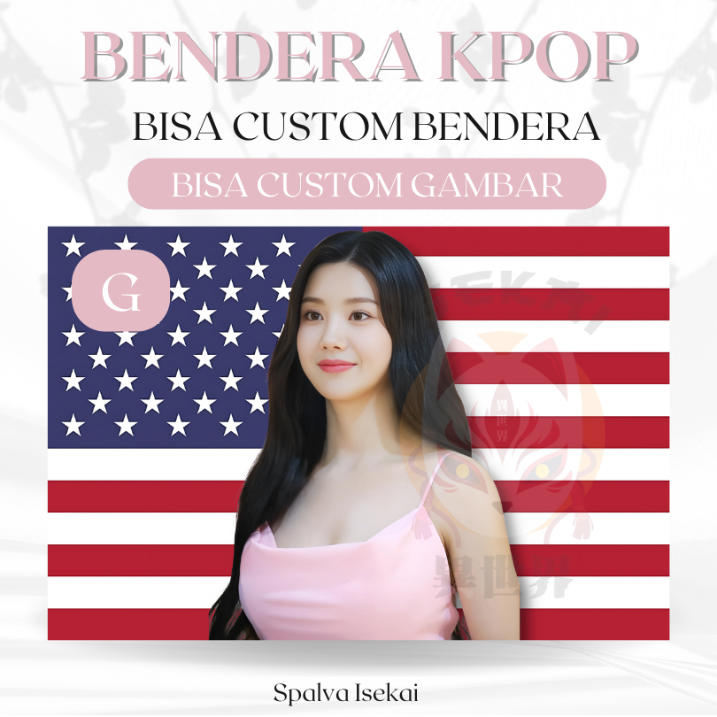 Bendera AMERIKA KPOP EUNBI IZONE Iz*One / POSTER KPOP / BENDERA KPOP Kwon Eunbi / KPOP Tapestry / Ta