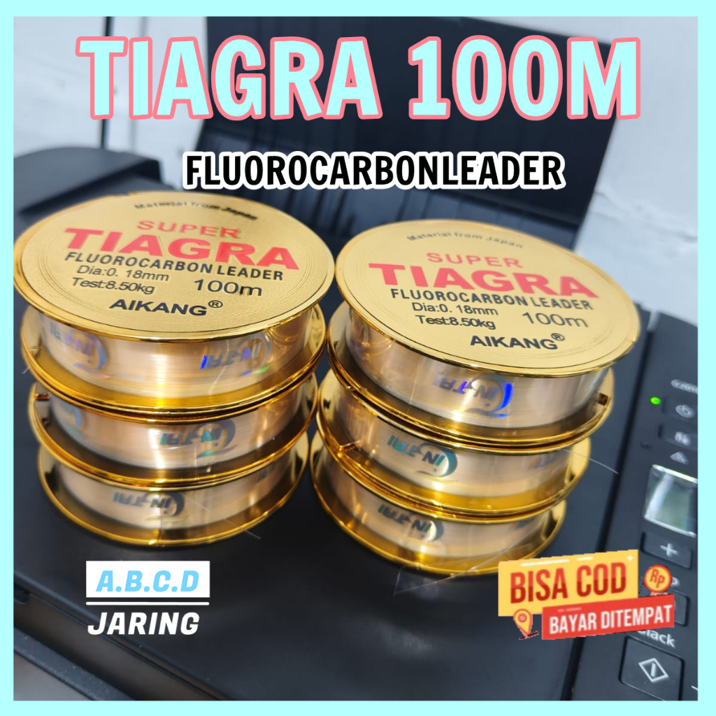 Senar Pancing Fluorocarbon Tiagra 100 M