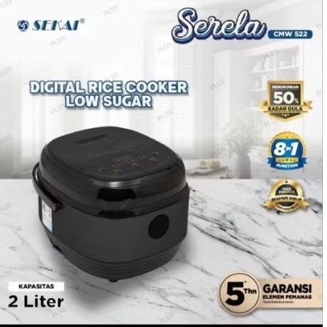 Rice Cooker DIET Sekai CMW-522 Serela Digital Rice Cooker Low Sugar