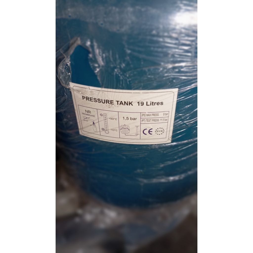 tank pedrollo pressure 19liter jet pump tabung penyimpanan