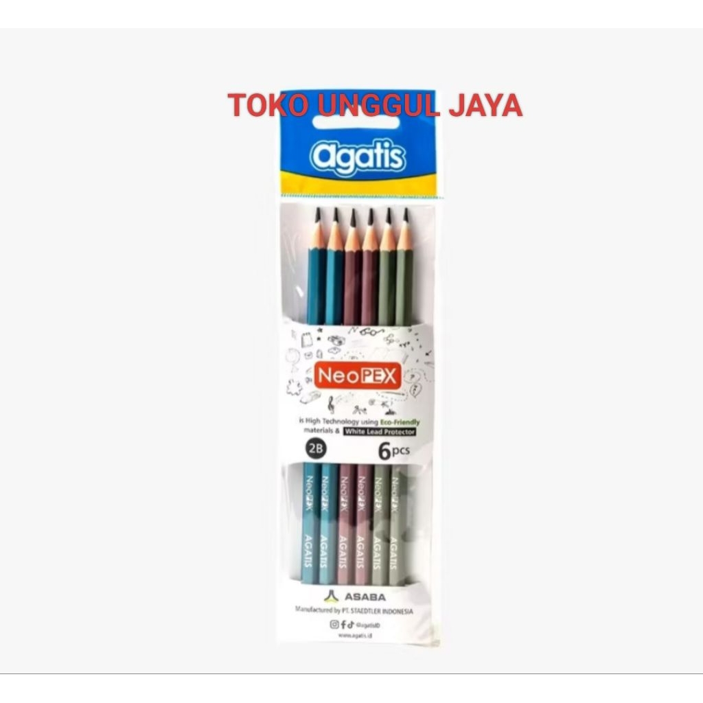 

PENSIL AGATIS NEOPEX GRAPHITE HEXAGONAL 2B METALLIC