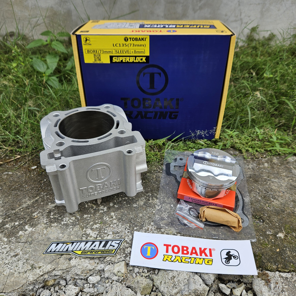 BLOK MX TOBAKI CERAMIC UKURAN 65 68 70 72 73 MX KING VIXION XABRE R15 TYPE SIRIP