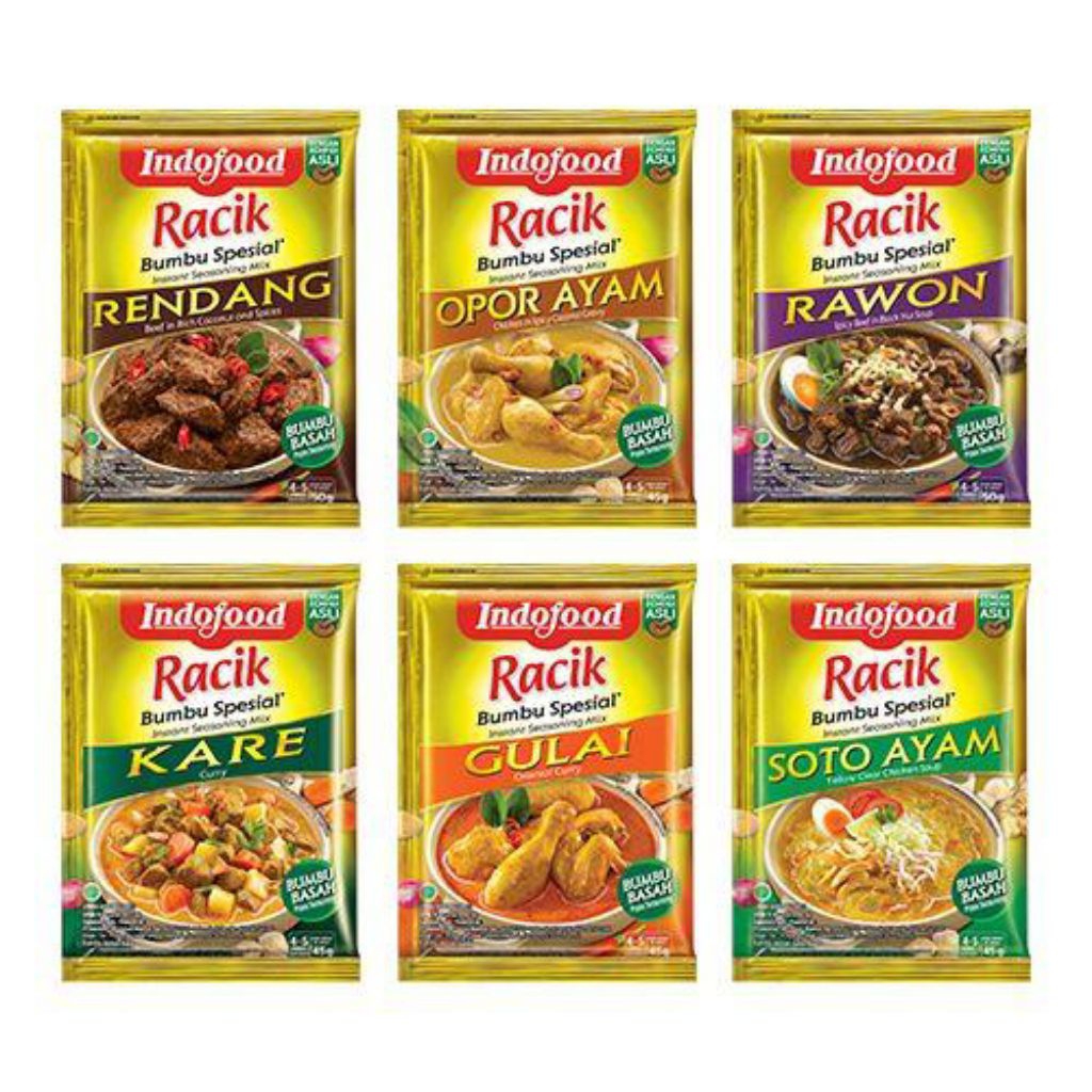 

Racik Indofood bumbu spesial Bahan Instant