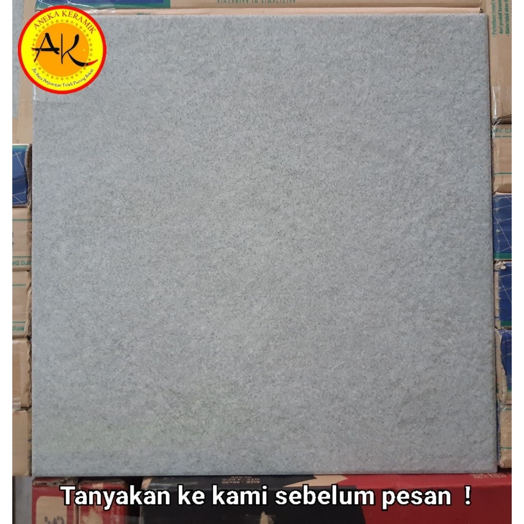 Keramik Lantai Kasar Teras Garasi Rustic Matt Timbul 40x40 Colorado Grey