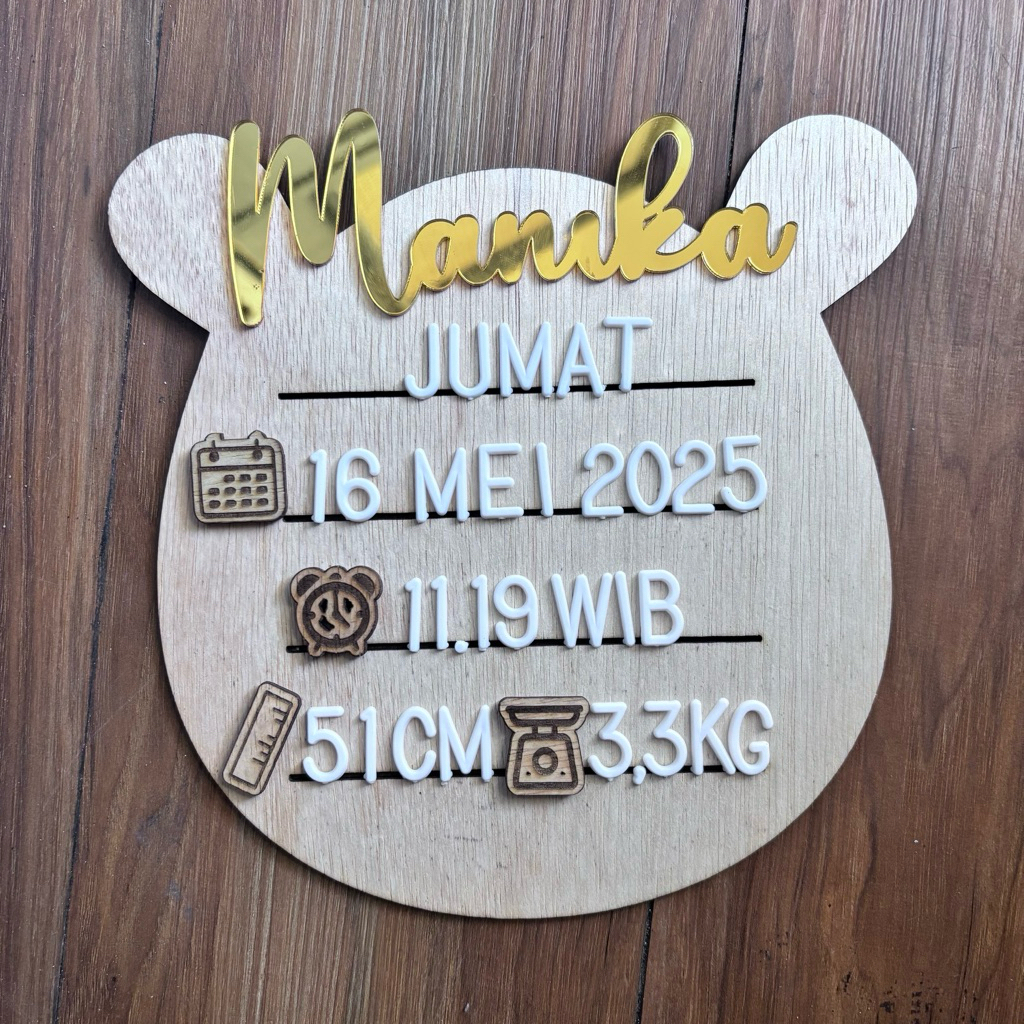 

DRAWDRAW | NATURY TEDD LETTER BOARD INCLUDE PAPAN, 4 ICON, HURUF ANGKA, SQUARE STAND