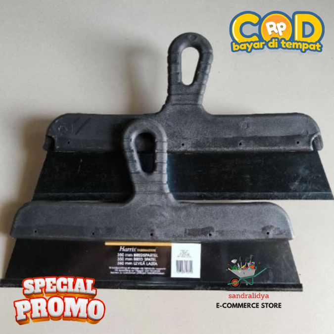 Raskam Harris Baja alat skim acian 35cm plat baja