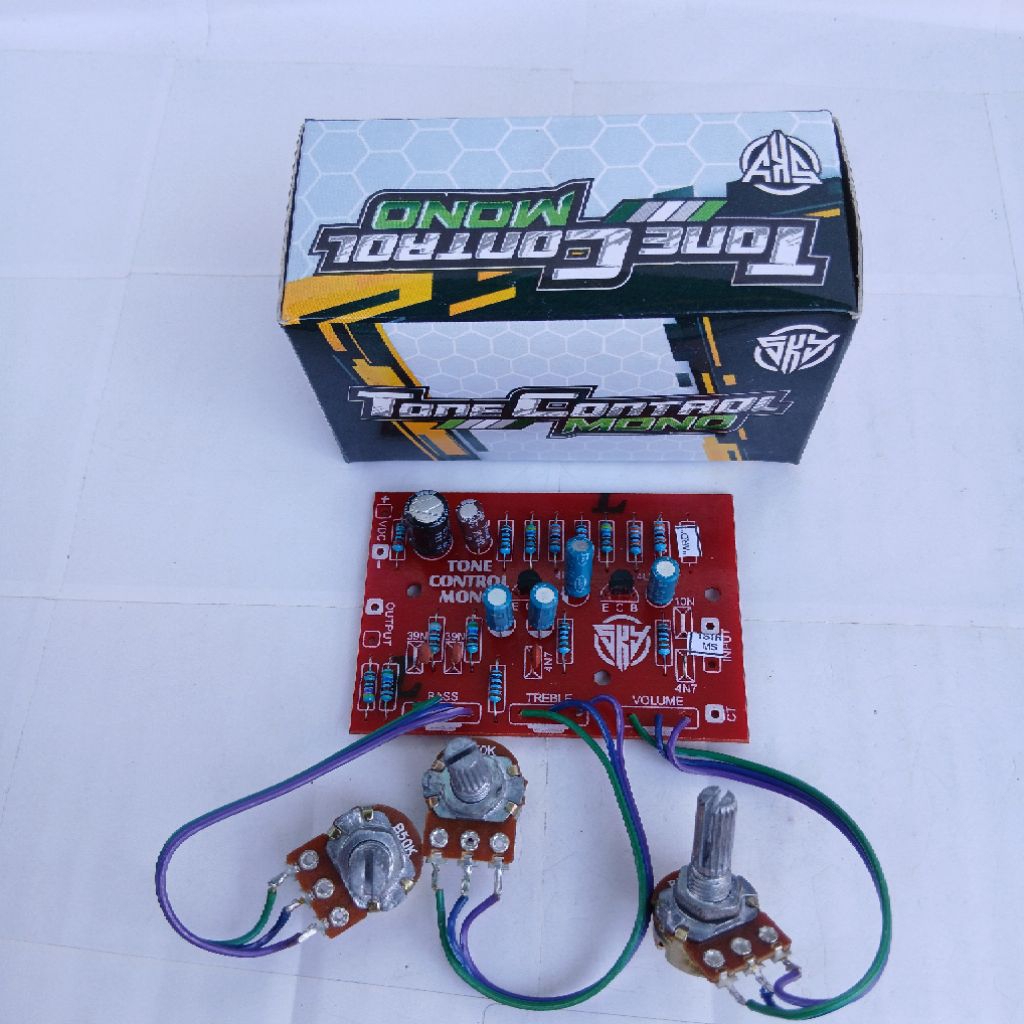 kit Tone Control Mono 3 Potensio + Kabel - Tone Cotrol Mono 3 Potensio SKY