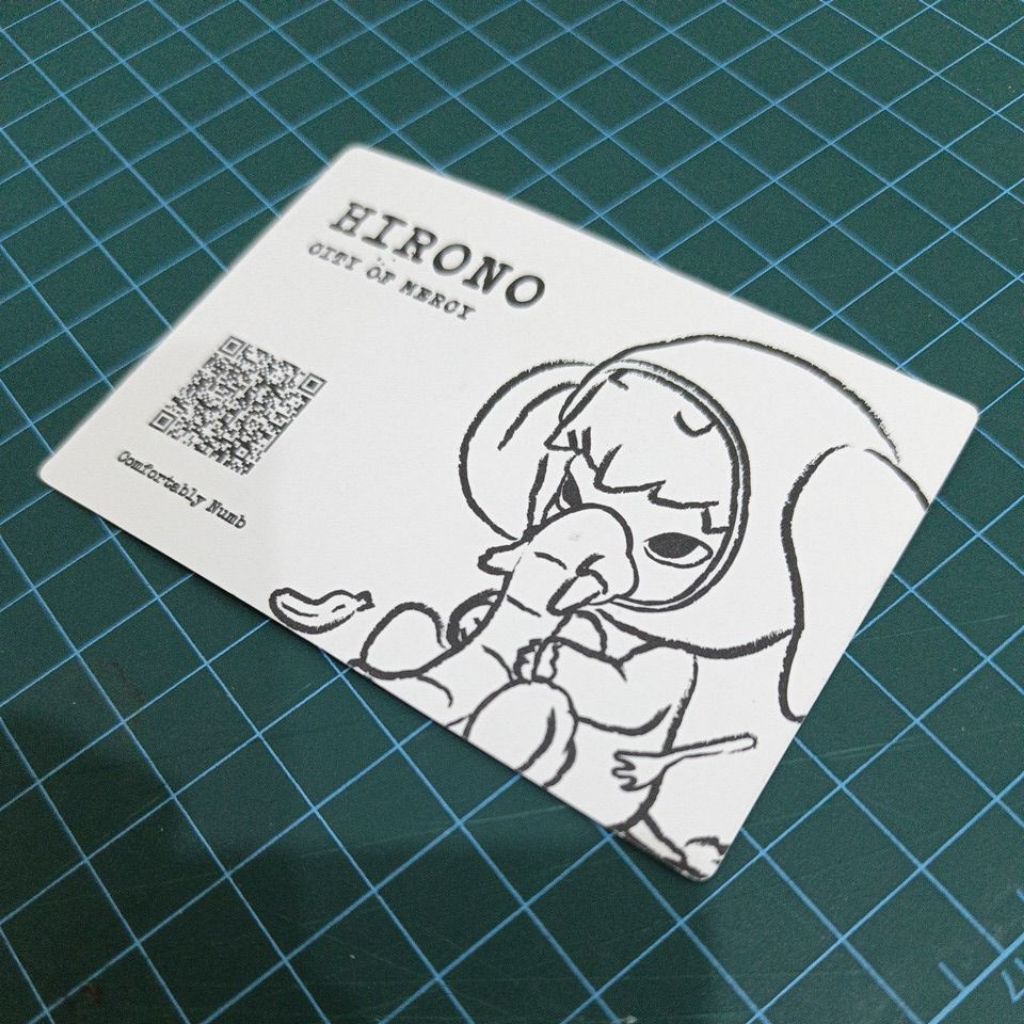 Pop Mart Hirono City Of Mercy series : Comfortably Numb Card
