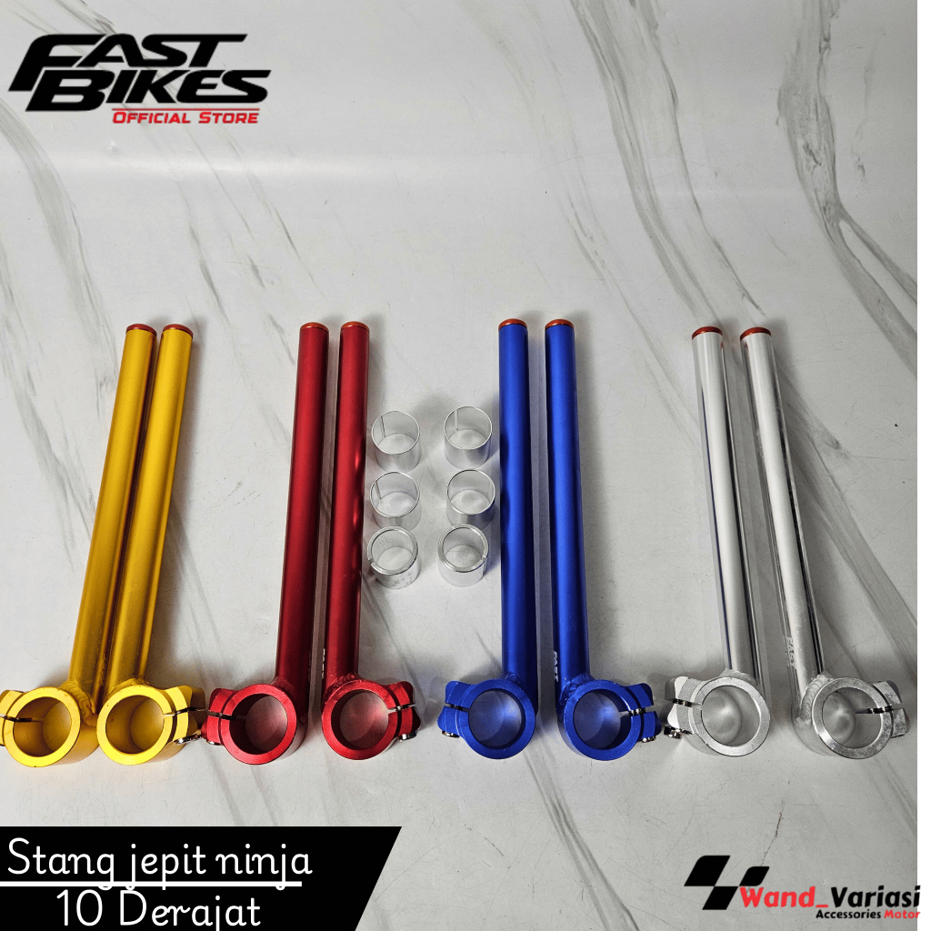 FASTBIKES Stang Jepit Ninja RR / Stang Jepit Ninja RR 10 DERAJAT Stang Stir Cnc Sunmory