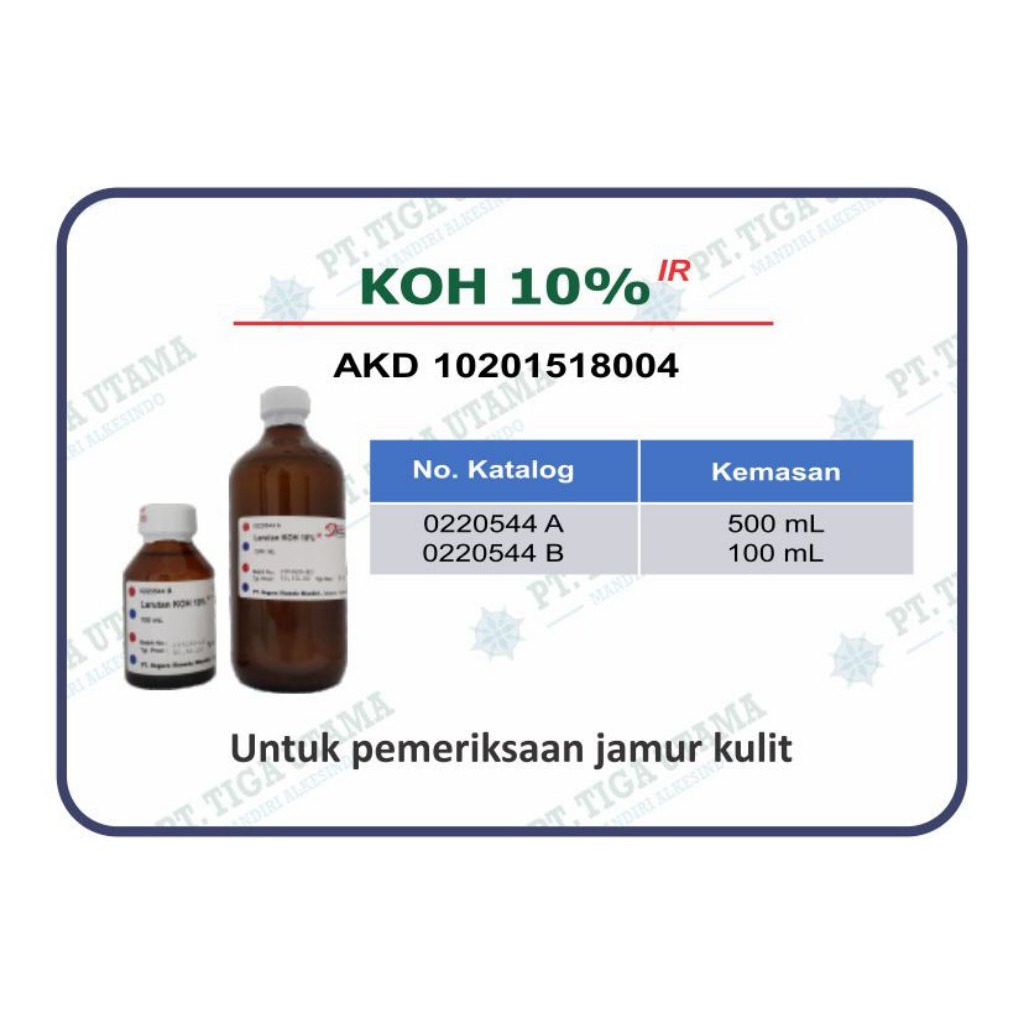 INDOREAGEN LARUTAN REAGENSIA KOH 10%
