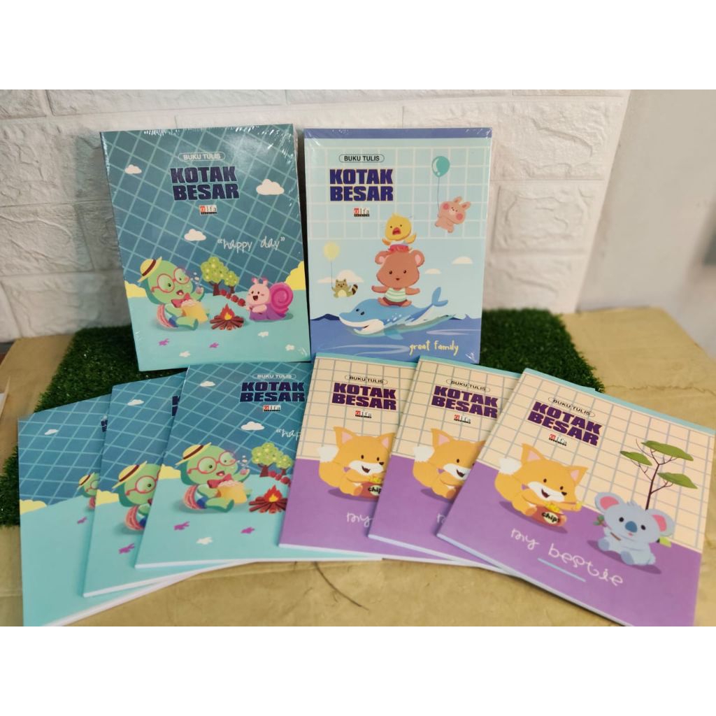 

[Whispers] BUKU TULIS KOTAK BESAR 1 PACK Isi 10 PCS