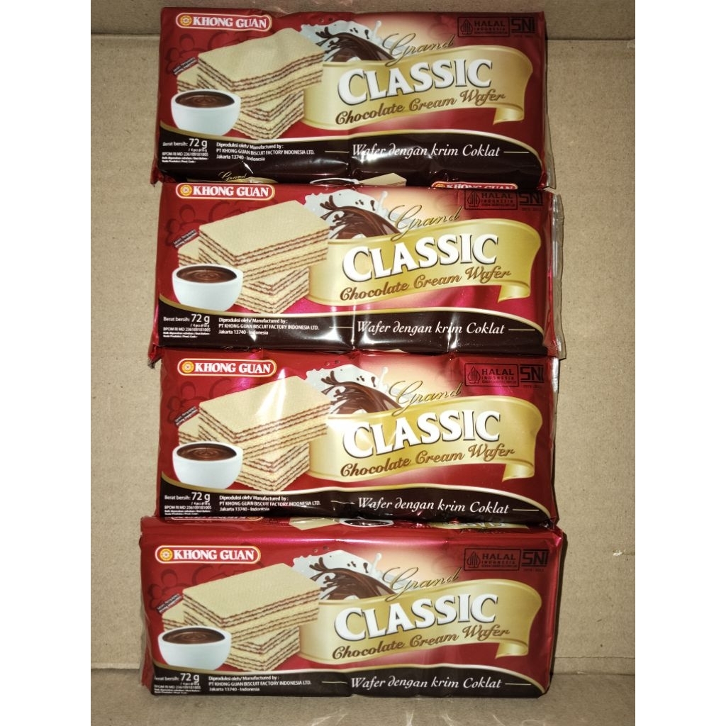 

Khong Guan Classic - Chocolate Cream Wafer 72 gr / Pcs