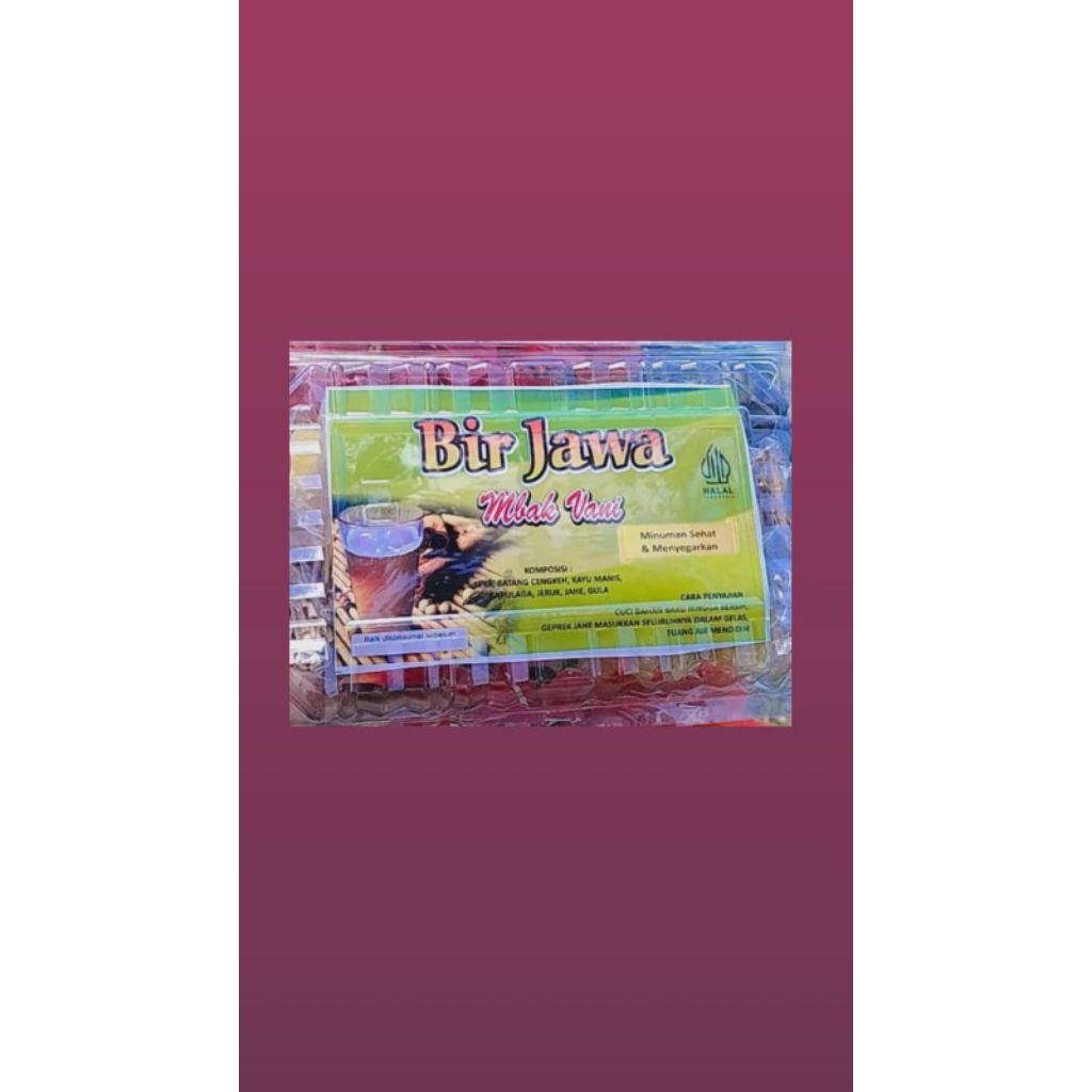 

bir jawa(minuman Traditional)