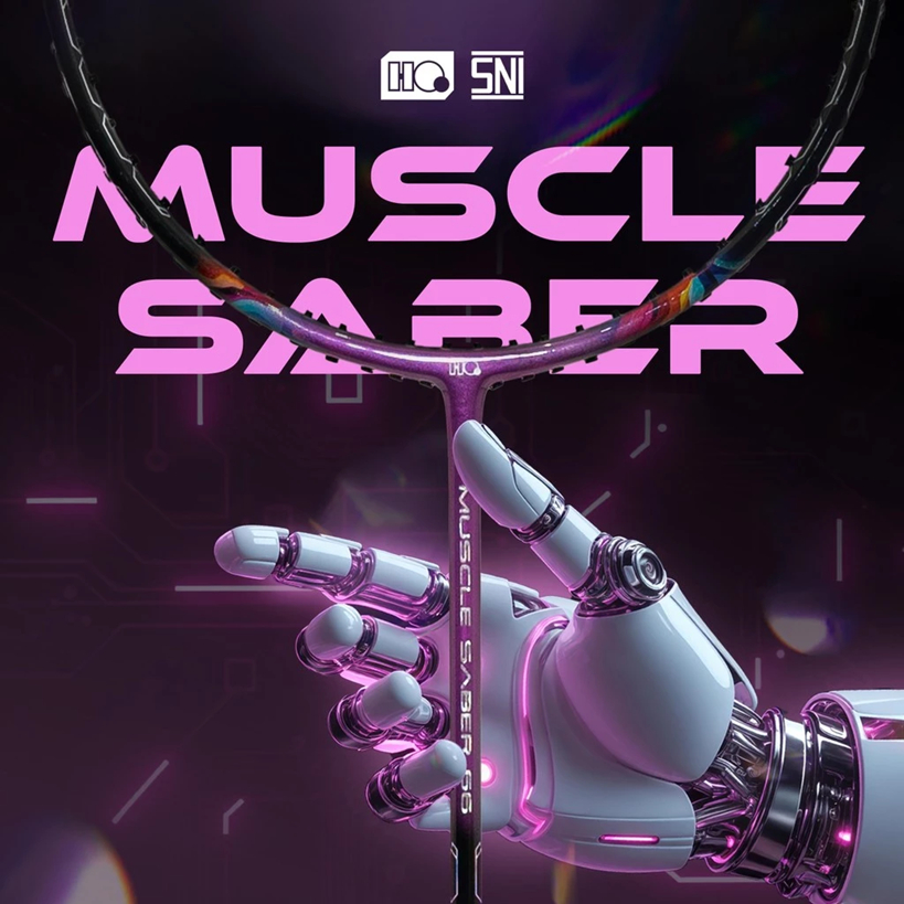 Raket Badminton / Bulutangkis Hi-Qua Muscle Saber 55 66 77 88 99