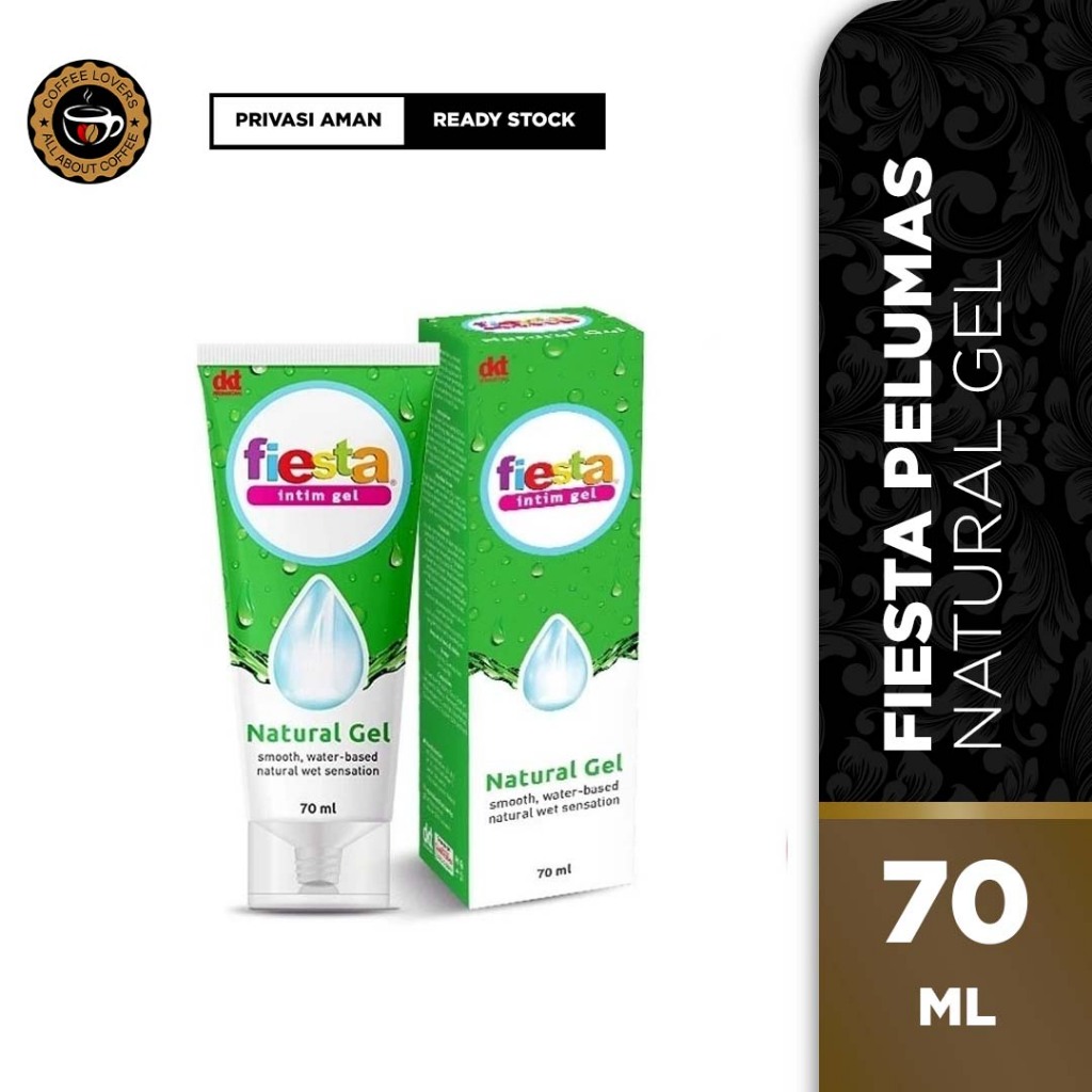 Lubricant Fiesta Intim Pelumas - Natural Gel 70ml | Lubrican Pelumas Wanita | Pria | Lubricant Gell