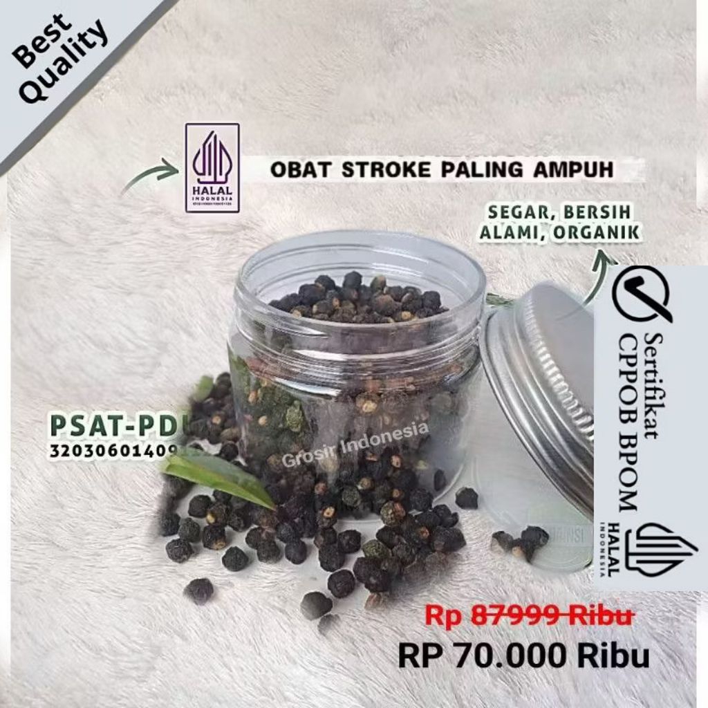 

Buah Angkung Kering Isi 550 Biji Obat Stroke Herbal Premium