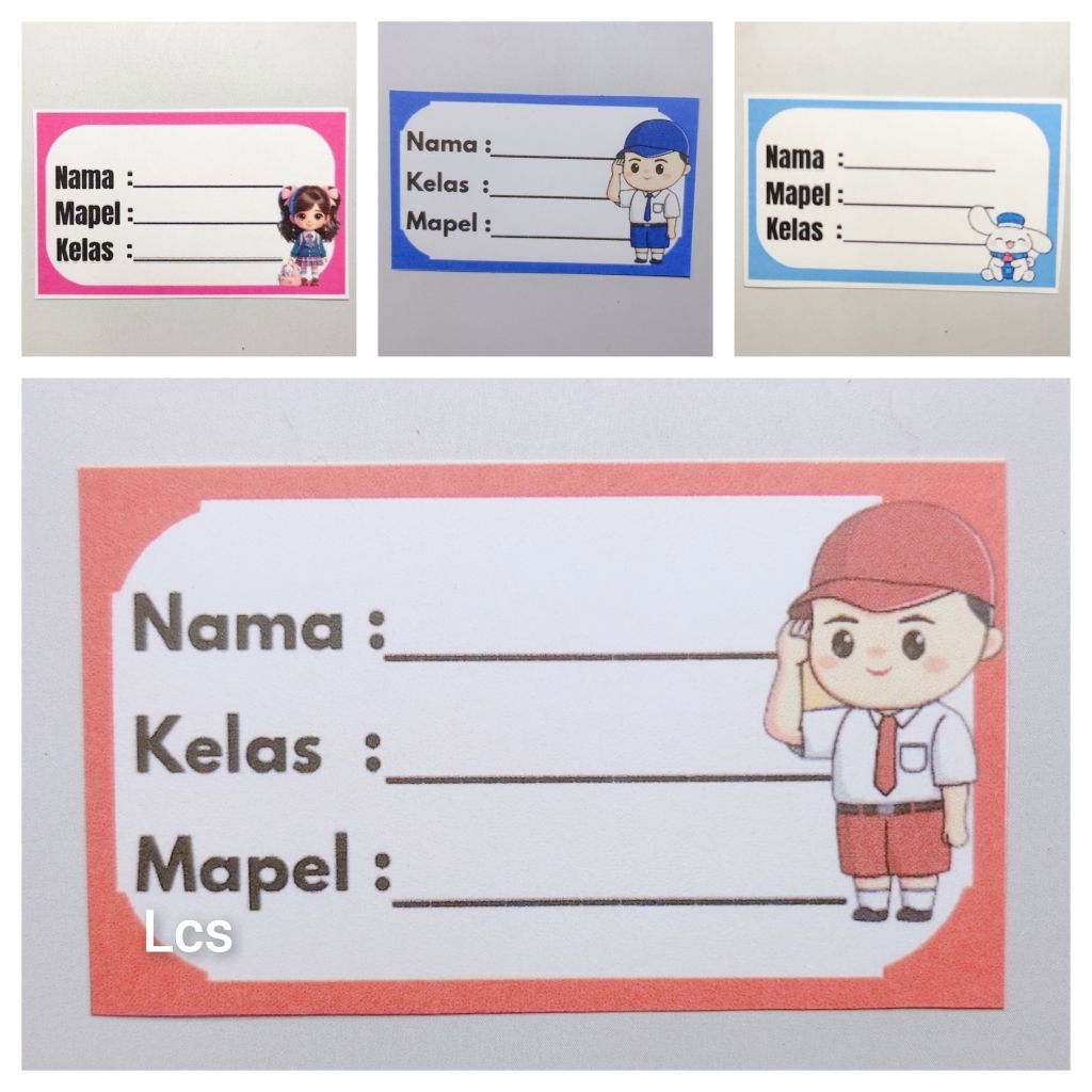 

Stiker Label Nama Buku Sekolah Sticker