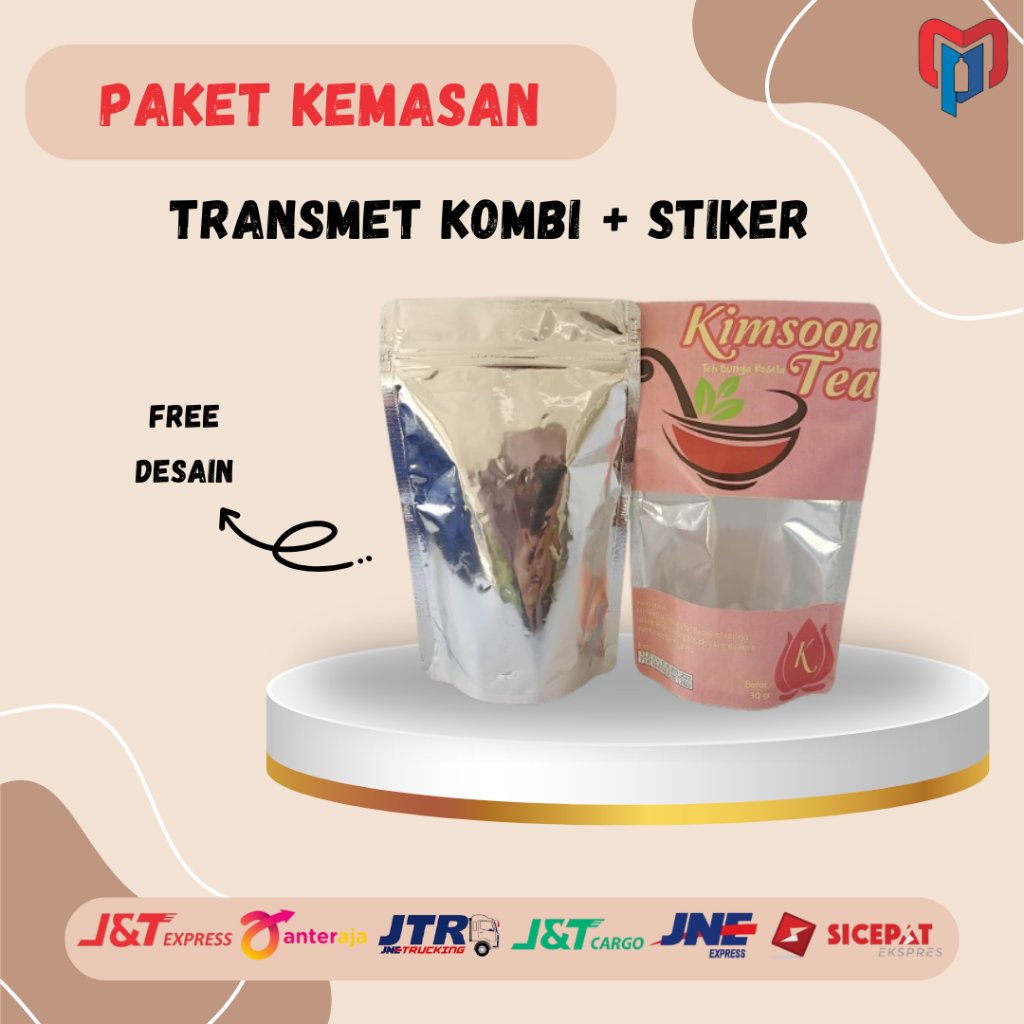 

KPACK PAKET HEMAT KEMASAN STANDING POUCH KOMBINASI SILVER 13 X 21/14 X 23 + STIKER/LABEL