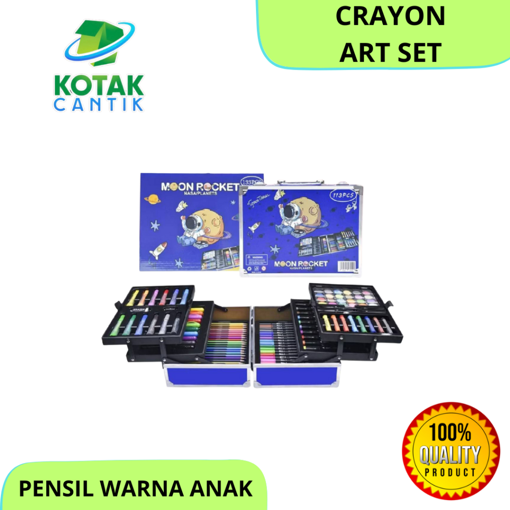 

[ 133pc ] CRAYON ART SET 133pc KOPER ALUMUNIUM BESI PENSIL WARNA ANAK LENGKAP MURAH SNI