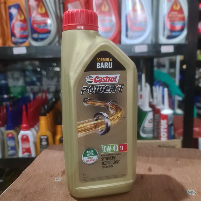 Castrol Oli Mesin Motor 1L 10W-40 4T Tak Oli 1 Liter POWER 1 Synthetic