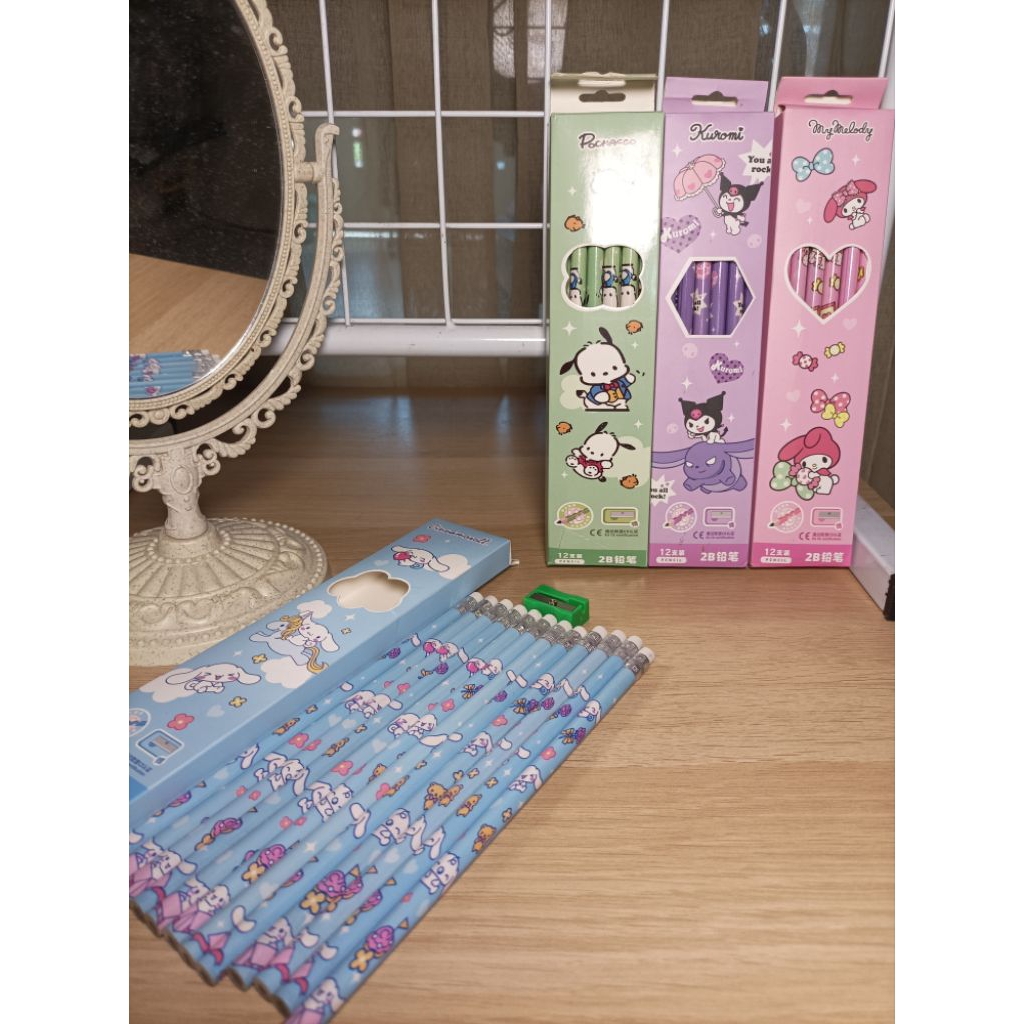 

Pensil 2B isi 12pcs/Pensil Sanrio/Pensil Kuromi Melodi