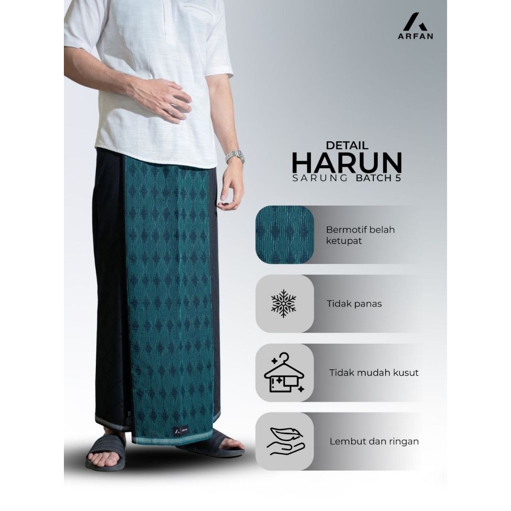Arfan Harun Sarung Dewasa Katun Doby Premium