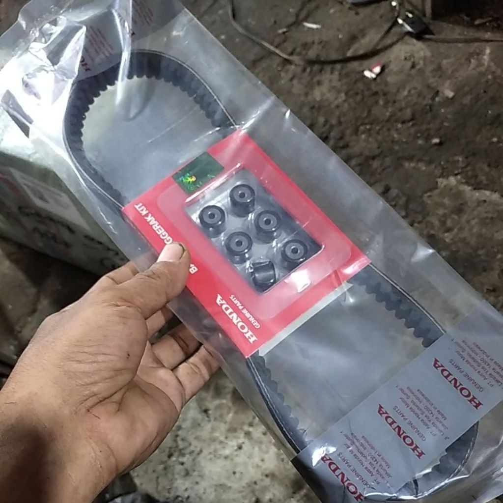 Vbelt set roller kvy beat spacy scoopy karbu original honda ahm