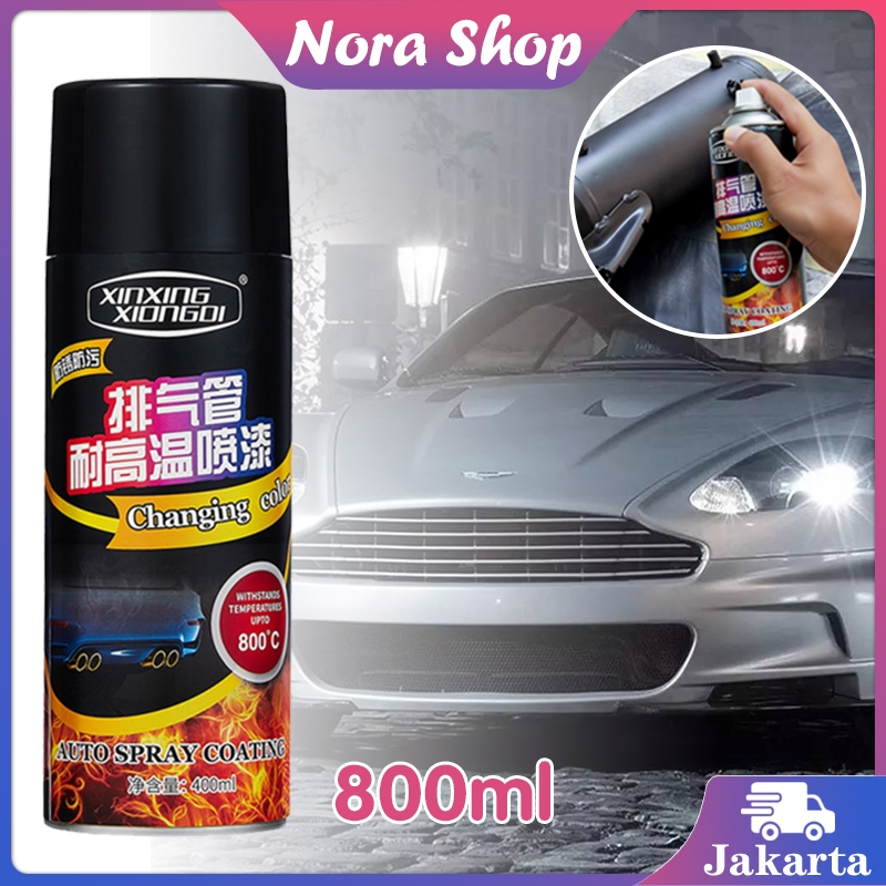 800°C Cat Semprot Hi Temp/Cat Kenalpot Tahan Panas/400 Ml Cat Hi Temp Knalpot