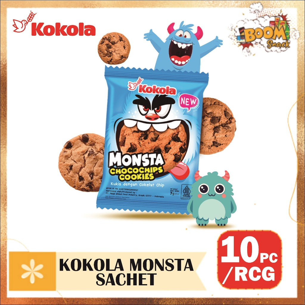 

Kokola Monsta Chocochips Cookies isi 10pcs