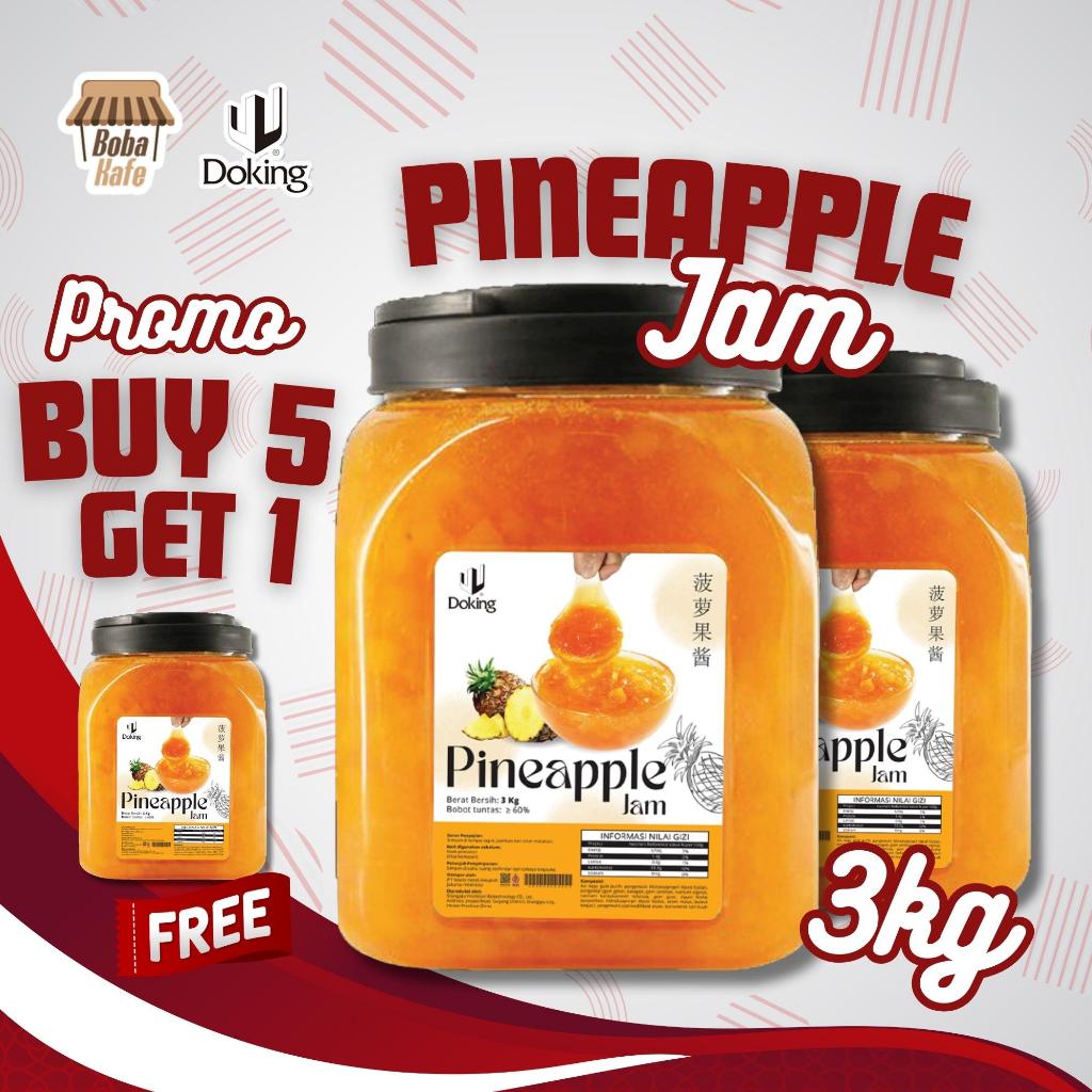 

PROMO KEMERDEKAAN BELI 5 GRATIS 1 - Doking Pineapple Jam @3kg x 6 jar
