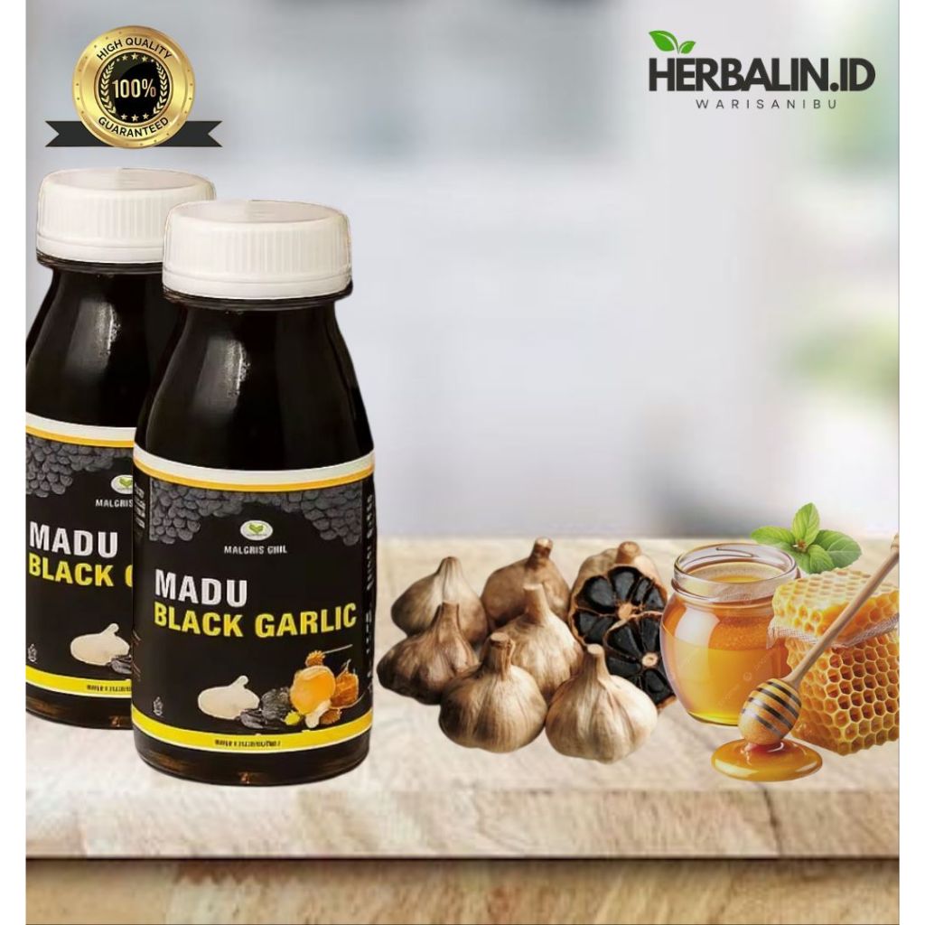 

Madu Black Garlic Bawang Hitam Kating Premium 60ml Honey Kesehatan Penambah Stamina