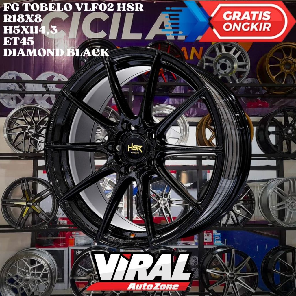 Velg Mobil Ring 18 HSR FG TOBELO R18 COCOK UNTUK HRV CRETA RUSH XPANDER