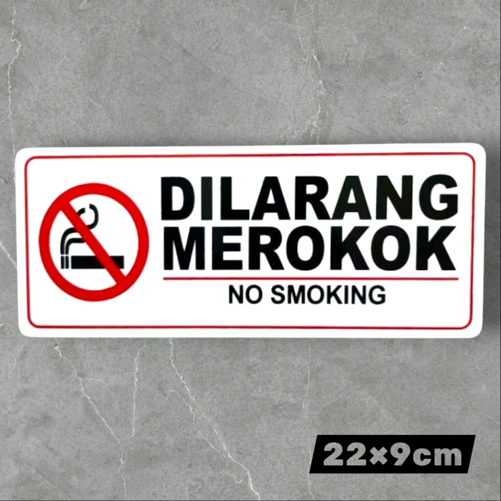 

Akrilik sign tulisan DILARANG MEROKOK / NO SMOKING