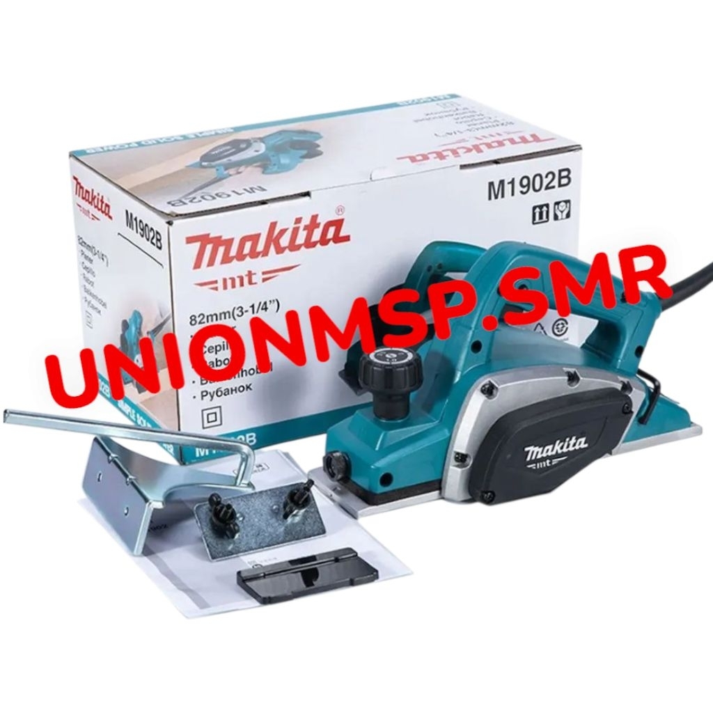 Makita MT M1902B Mesin Serut Kayu Elektrik 82mm | Planer Listrik 450W Kecepatan 16000rpm | Serutan K